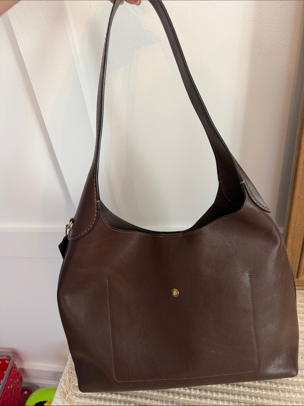 COACH brooklyn 34 maple Brown Leather Shoulder Bag - Picture 3 of 4